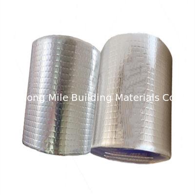 Customized Label Design Gun Grey Self Adhesive Bitumen Flash Band Roofing Waterproof， Aluminum Foil Bitumen Flash Band