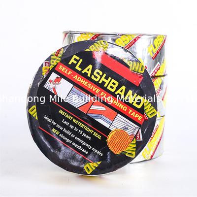 High Quality Manufacturer Waterproof Self Adhesive Bitumen Flash Tape, Self Adhesive Bitumen Aluminum Flash  Tape