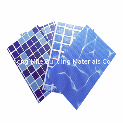 UV Resistant Blue mosaic PVC Swimming Pool Liner for above ground pools