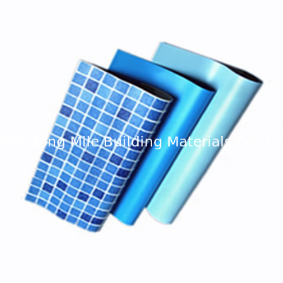 From Manufacturer Custom 3D Design Mosaic PVC anti- UV swimming pool liner with fabric