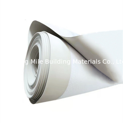 Anti-uv pvc waterproof membrane reinforced with fabric white construction roof anti-uv waterproof sheet