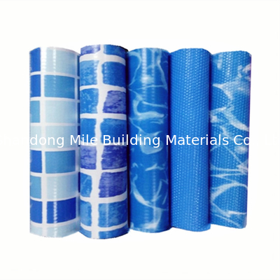 UV-resistant mosaic pvc swimming pool liner for districl pool  Reinforced with Fabric