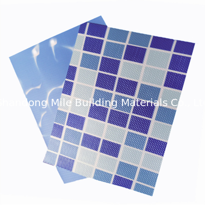 PVC film Anti- Micro-Organisms bule liner swimming pool pvc Reinforced with Fabric pvc swimming pool liner