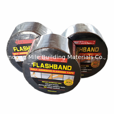 Manufacturer Grey Aluminunm Foil  Waterproof Tape bituminous Flashing Rubber Tape For Roofing Window