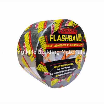 Popular Gun Grey Aluminum Foil 1.5mm Flashing band self adhesive btiumen roof waterproof tape
