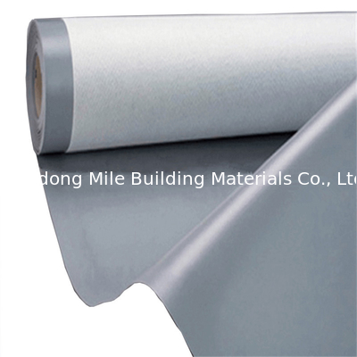 Homogeneous polyester felt reinforced opal green waterproofing TPO membrane for  basement