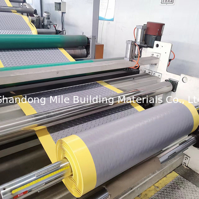 Hot Welding TPO Walkways TPO Waterproofing Membrane Gray  Color with Yellow Edge