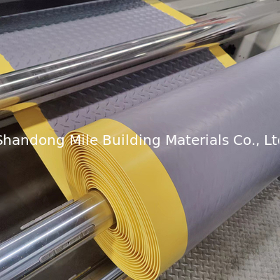 Hot Welding TPO Walkways TPO Waterproofing Membrane Gray  Color with Yellow Edge