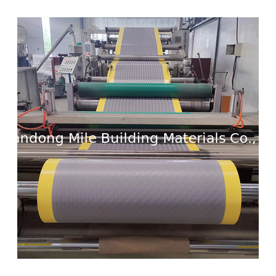Hot Welding TPO Walkways TPO Waterproofing Membrane Gray  Color with Yellow Edge