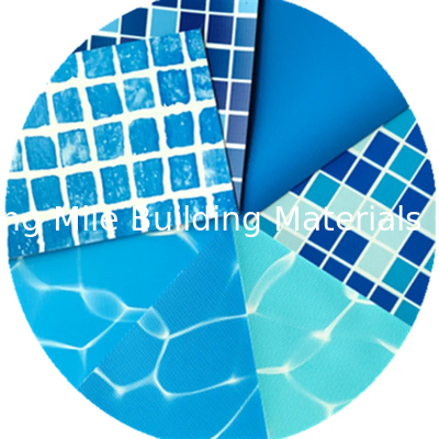 China Reinforced Fabric UV Resistance pvc swimming pool liner waterproofing sheet