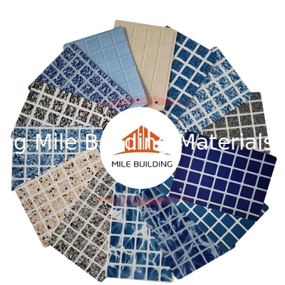 China Reinforced Fabric UV Resistance pvc swimming pool liner waterproofing sheet