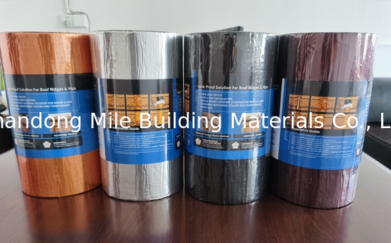 Customized Label Design Gun Grey Self Adhesive Bitumen Flash Band Roofing Waterproof， Aluminum Foil Bitumen Flash Band