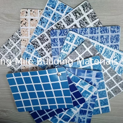 Heating Weldable Various Mosaic color Excellent resistance to chemicals polyvinyl chloride pvc swimming pool liner