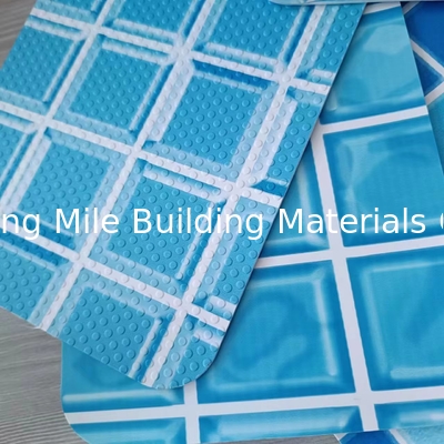 China Reinforced Fabric UV Resistance pvc swimming pool liner waterproofing sheet