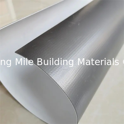 Grey good tensile strength PVC waterproof heating weldable waterproof sheet for construction