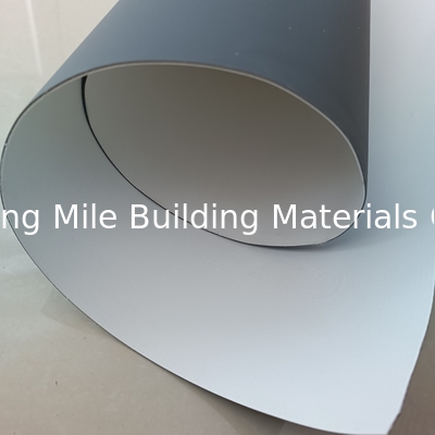 Reinforced with fabric heating weldable white polyvinyl chloride anti-uv waterproof membrane