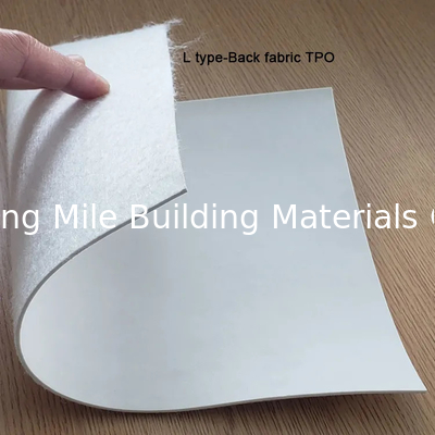 TPO membrane hot welding homogeneous TPO signal white waterproofing membrane for underground