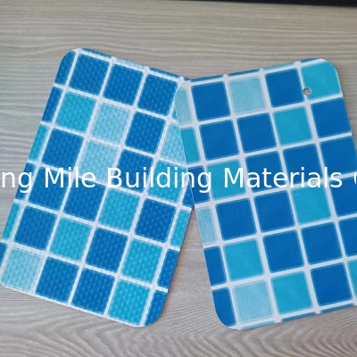 UV Resistant Blue mosaic PVC Swimming Pool Liner for above ground pools