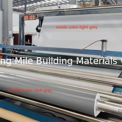 Building roof membrane anti-UV good tensile strength pvc waterproof membrane manufacturer