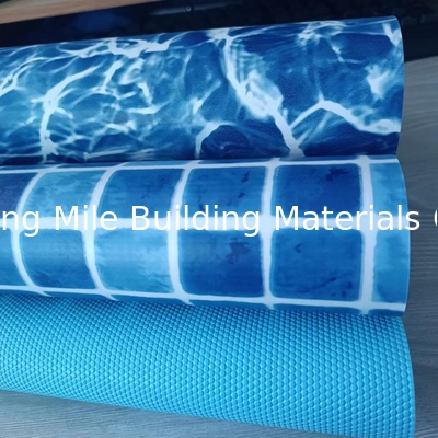 Anti-Microorganisms Blue mosaic polyvinyl chloride pvc swimming pool liner pool liner