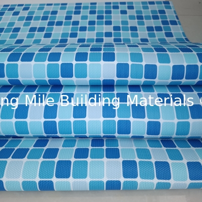 Anti-Microorganisms Blue mosaic polyvinyl chloride pvc swimming pool liner pool liner