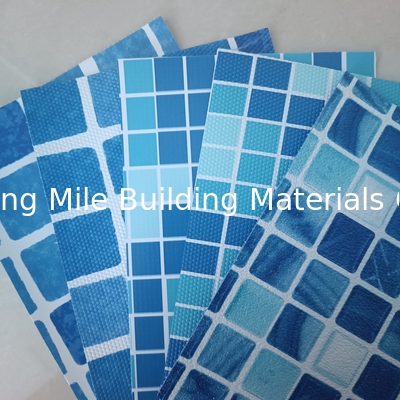 Anti-Microorganisms Blue mosaic polyvinyl chloride pvc swimming pool liner pool liner