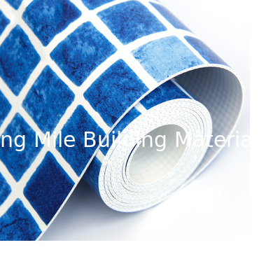 Anti-Microorganisms Blue mosaic polyvinyl chloride pvc swimming pool liner pool liner