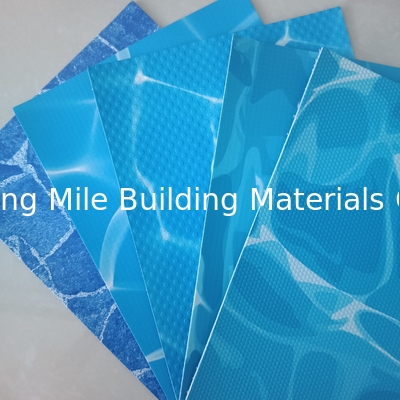 Anti-UV Reinforced with Fabric water wave  swimming pool film PVC Liner