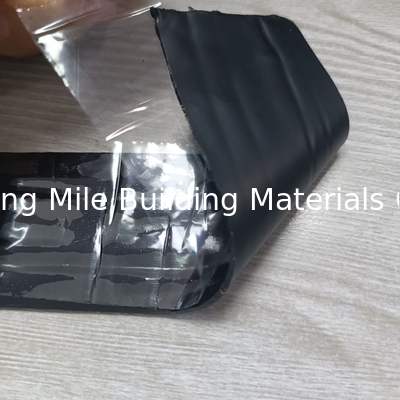 From Manufacturer High sticky Black Aluminum Foil surface Bitumen self adhesive membrane