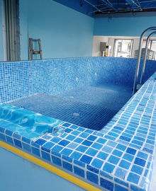 Swimming pool waterproofing membrane, 1.5mm, PVC, blue mosaic PVC swimming pool iner