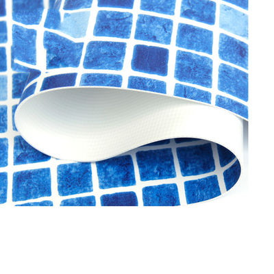 PVC waterproof film Heating Weldable Inground Blue Mosaic Anti-slip swimming pool PVC vinyl pool liner