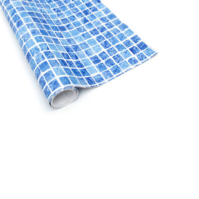 Polyvinyl chloride uv resistant blue mosaic reinforced with fabric pvc swimming pool liner