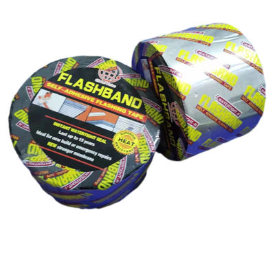 Grey Aluminum Foil Bitumen sealing tape Flashing Tape self adhesive bitumen waterproof tape / hatch cover tape