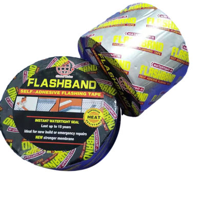Aaluminium bitumen tape with good quality waterproof 10 meter self adhesive tape flashing band