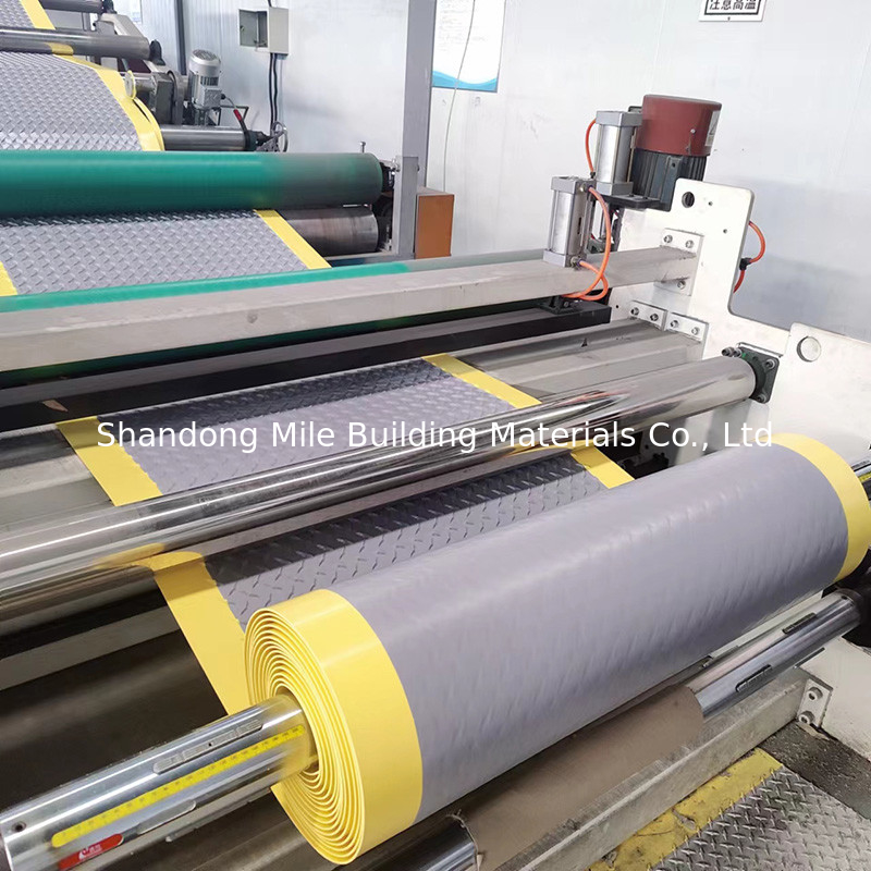 Hot Welding TPO Walkways TPO Waterproofing Membrane Gray  Color with Yellow Edge