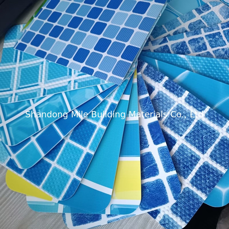 PVC swimming pool waterproof liner,  Anti-UV, Competitive price, 1.5mm PVC membrane for swimming pool pond