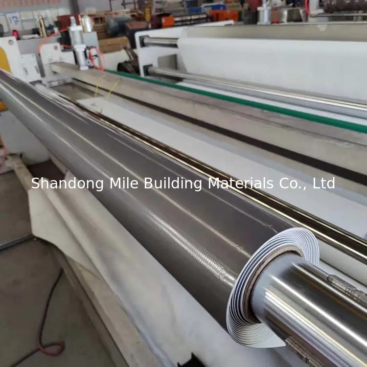 Reinforced with fabric heating weldable white polyvinyl chloride anti-uv waterproof membrane