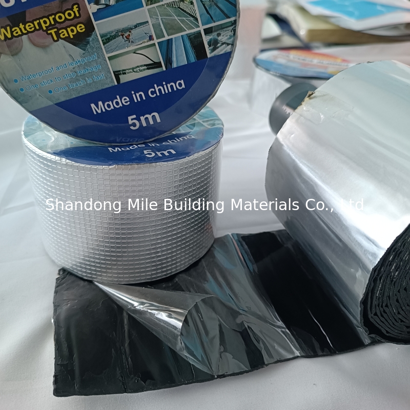 High Quality Manufacturer Waterproof Self Adhesive Bitumen Flash Tape, Self Adhesive Bitumen Aluminum Flash  Tape