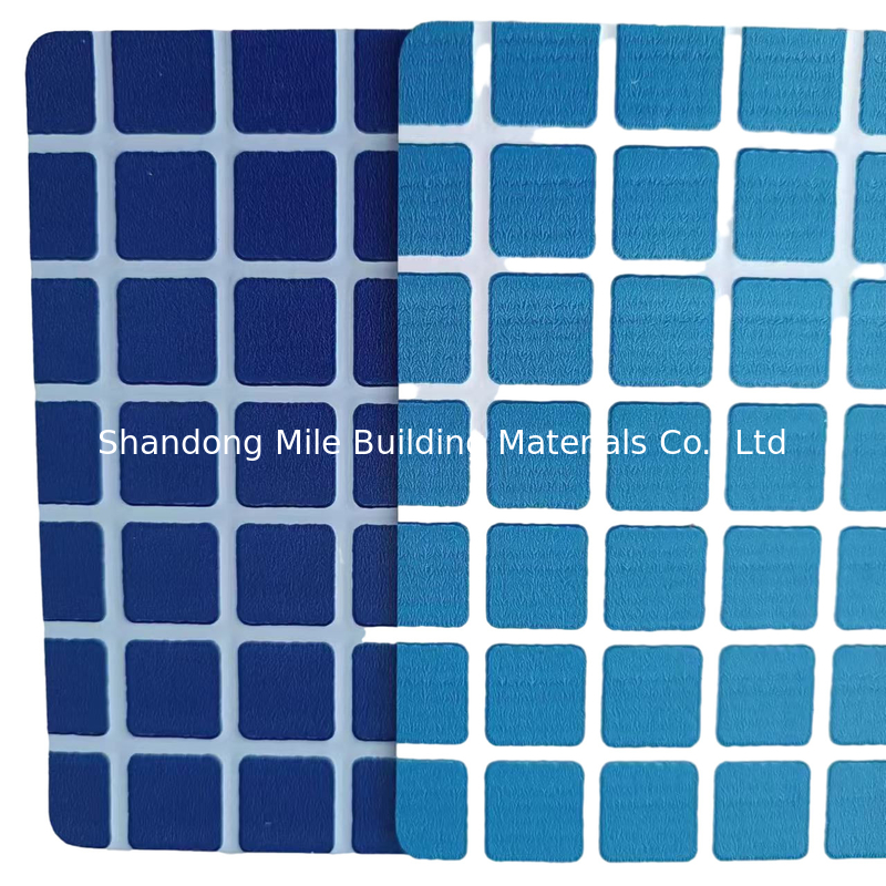 PVC film Anti- Micro-Organisms bule liner swimming pool pvc Reinforced with Fabric pvc swimming pool liner