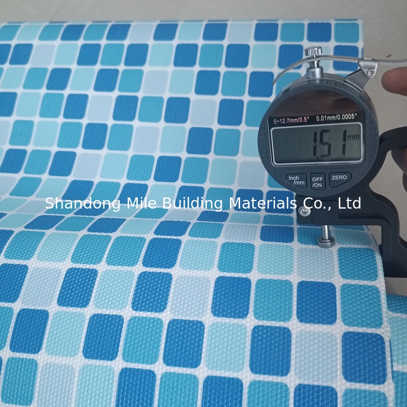 Heating Weldable Excellent resistance to chemicals polyvinyl chloride pvc swimming pool waterproof membrane