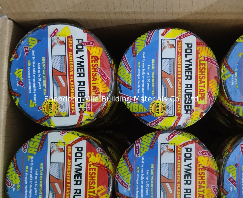 Self-adhesive High stickness Polymer Rubber Tape Waterproofing Membrane For Roof Repairing and Sealing
