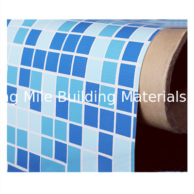 Reforçado com tecido de mosaico resistente aos raios UV Anti-Slip PVC revestimento de piscina