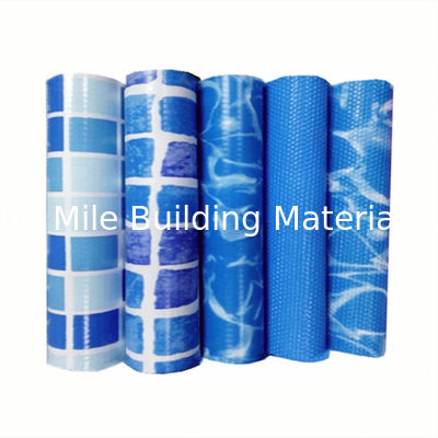 Mosaico resistente aos raios UV revestimento de piscinas de PVC para piscinas de distrito Reforçado com tecido