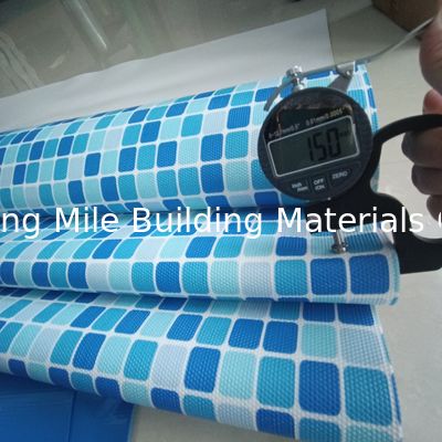 Colores de mosaico de linhas de piscina Tecido de poliéster Geomembrana Membrana de PVC