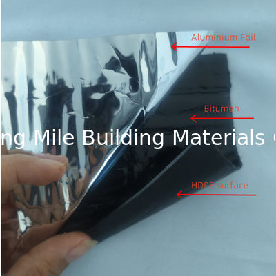 De Fabricante Alta aderência Superfície de folha de alumínio Bitumeno membrana auto-aderente