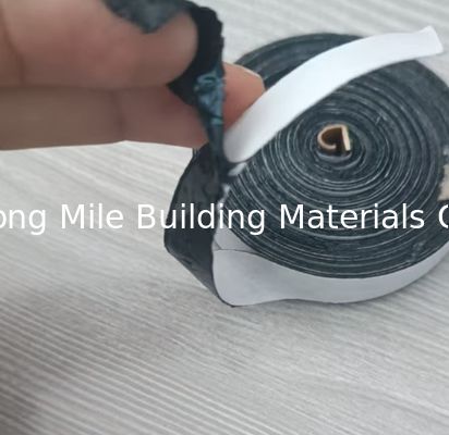 0.7 mm Espessura borracha butílica com PE NET Duplo revestido fita autoadhesiva para vedação vidro da janela