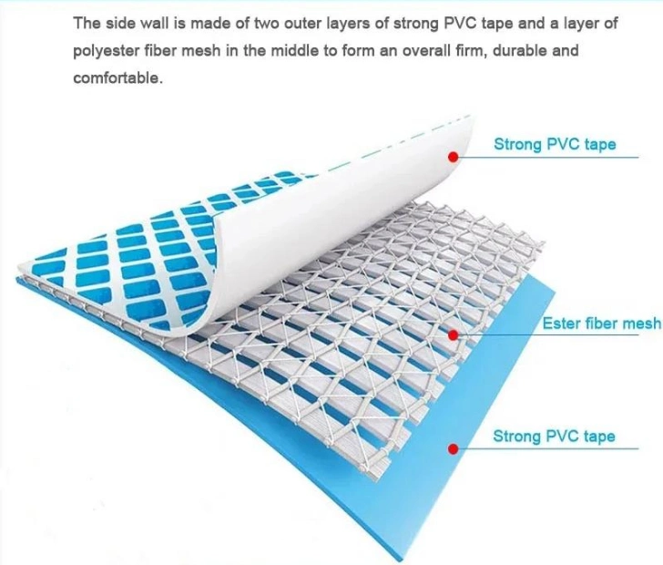 Easy Installation Large Metal Frame Above Ground Swimming Pool